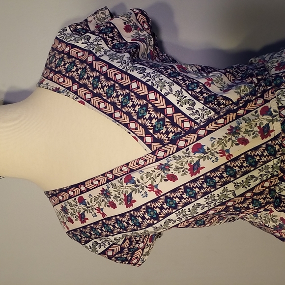 Iris ROMPER S Navy Floral with Navy LACE undershort - Picture 2 of 7